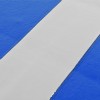smooth vinyl gray tape glued on blue mat
