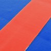 Roll Out Mats 1.25 Inch per SF blue mat with red tape glue on