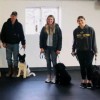 Dog Training Class on 1/4 Inch Rolled Rubber Geneva Flooring