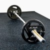 Rolled Rubber Sport 8 mm 10% Colors blue color with barbell