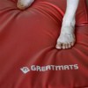 Safety Gymnastic Mats Bi-Fold 5x10 ft x 4 inch logo feet.