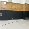 School gym with Safety CourtQuiet Impact Wall Pad 2 Inch x 3x6 Ft. Lip TB in Night Sky