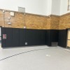 School Gym with Safety CourtQuiet Impact Wall Pad 2 Inch x 4x6 Ft. Lip TB in Night Sky