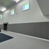 Gray Stone Safety CourtQuiet Impact Wall Pad 2 Inch x 3x6 Ft. Z Clip in home court