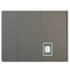 Safety Wall Pad Cutout 6x6 Inch gray outlet installed in wall pad