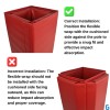Safety Pilaster Wrap installation infographic