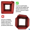 Safety Pilaster Wrap installation infographic