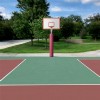 Safety Pole Pad 6 ft x 3 Inch Foam For 4 Inch Diameter Pole maroon on basketball hoop pole