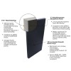 Safety Fire Rated Impact Wall Pad 2 inch x 2x6 Ft. Lip TB diagram