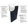 Safety Wall Pad 1x4 Ft x 2 Inch WB LipTB ASTM diagram