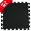 Interlocking Rubber Tile 2x2 Ft x 3/8 Inch Black full tile.