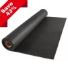 Rolled Rubber Flooring 1/4 Inch 4x10 Ft Black