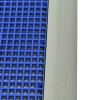 Blue tile interlocked to DunkStar BaseCourt Outdoor Corner Edge Borders Gray 5/8 In x 2 Inches Wide