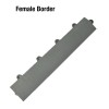Female DunkStar BaseCourt Outdoor Edge Borders Gray 5/8 In x 2 Inches Wide