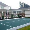DunkStar BaseCourt Outdoor Tile with Lines 30x60 Ft. gray and evergreen volleyball court