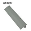 DunkStar Pickleball Outdoor Court Corner Edge Borders Gray 5/8 Inch x 3 Inches Wide female border