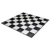 21x21 Foot install of SnapLock Dance Floor Plus Premium Tiles 1/2 Inch x 3x3 Ft. in Black Oak and White Oak