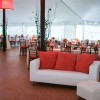 SnapLock Dance Floor Plus Standard Tiles 1/2 Inch x 3x3 Ft. maple in tent for dinner event