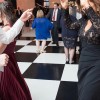 SnapLock Dance Floor Plus Standard Tiles 1/2 Inch x 3x3 Ft. Slate White and Slate Black checkerboard for party