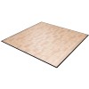 18x18 foot dance floor with border in maple of SnapLock Dance Floor XL Standard Tiles 18x18 Inches