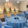 Winter theme event with SnapLock Dance Floor XL Standard Tiles 1/2 Inch x 18x18 Inches in Maple