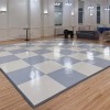 SnapLock Dance Floor Plus Standard Tiles 1/2 Inch x 3x3 Ft. Slate Blue checkerboard for party