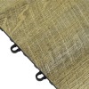 SnapLock Dance Floor XL Premium Tiles 1/2 Inch x 18x18 Inches close up of edge interlocks of Smoked Oak