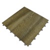 Full tile angle of SnapLock Dance Floor XL Premium Tiles 1/2 Inch x 18x18 Inches in Smoked Oak