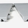 StayLock Orange Peel Gray Fitness Floor tile showing interlocks