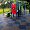 Greatmats Sterling Playground 2.25 Inch Solid Colors Blue and Gray Tiles
