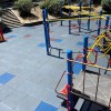 Greatmats Sterling Playground 2.25 Inch gray outdoor playground install