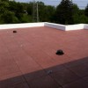 Sterling Rubber Patio Tile 2 Inch red roof after install.