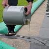 Nordot Direct Glue Down Turf Adhesive 5 Gallon Pail Curved installation