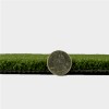 Greatmats Select Putting Green Turf thickness with quarter comparison