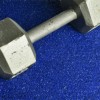 FlexTurf Motivate Turf Roll 6x35 Ft 20 mm blue dumbbell close