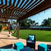 ZeroLawn Basic Artificial Grass Turf 1 Inch x 15 Ft. Wide per SF backyard pergola