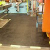 Yellow and black Perforated-Solid Surface Border Colors installed