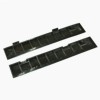 Perforated-Solid Surface Corner Border Black 3/4 Inch bottom.