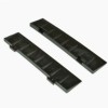 Perforated-Solid Surface Border Black 3/4 Inch underside.