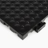 Solid Super Soft Tile - 3/4 Inch Black goosebump corner