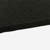 Angle edge of Straight Edge Rubber Gym Tile Black 3/8 Inch x 2x2 Ft. Pacific