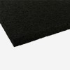 Straight Edge Rubber Tile Black 8 mm x 2x2 Ft. Pacific edge and corner view