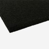 Straight Edge Rubber Home Gym Tile Black 8 mm x 2x2 Ft. Pacific edge and corner view