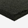 Rolled Rubber half Inch Black Pacific corner view