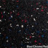 Blue Chrome Red Rolled Rubber Pacific 1/8 Inch 10% Color CrossTrain Custom closeup