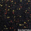 Brick Red Yellow Rolled Rubber Pacific 1/8 Inch 10% Color CrossTrain Custom closeup