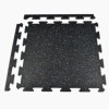 Rubber Tile Interlocks with Borders 1/4 Inch 10% Color Pacific full ang. borders
