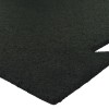 Rubber Gym Floor Tiles Interlocking 2x2 Ft 1/4 Inch Black Pacific interlock edge closeup