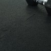 Rubber Gym Floor Tiles Interlocking 2x2 Ft 1/4 Inch Black Pacific interlock with black dumbbell