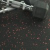 Rubber Tile Interlocking 2x2 Ft 3/8 Inch 10% Color Stocked Pacific red with dumbbell